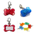 Clip-On Flashing Emergency Warning LED Light With Lobster Clasps-Bone